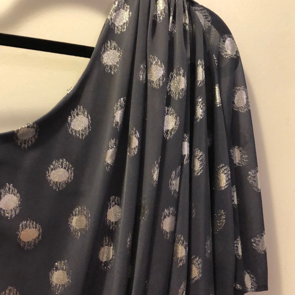 ADRIANNA PAPELL one shouldered asymmetric dress - Picture 2 of 6